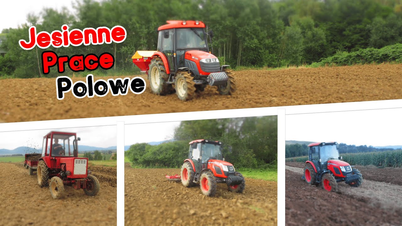 Jesienne prace polowe Władek w Akcji ! Kioti dk551c & Kioti rx7320