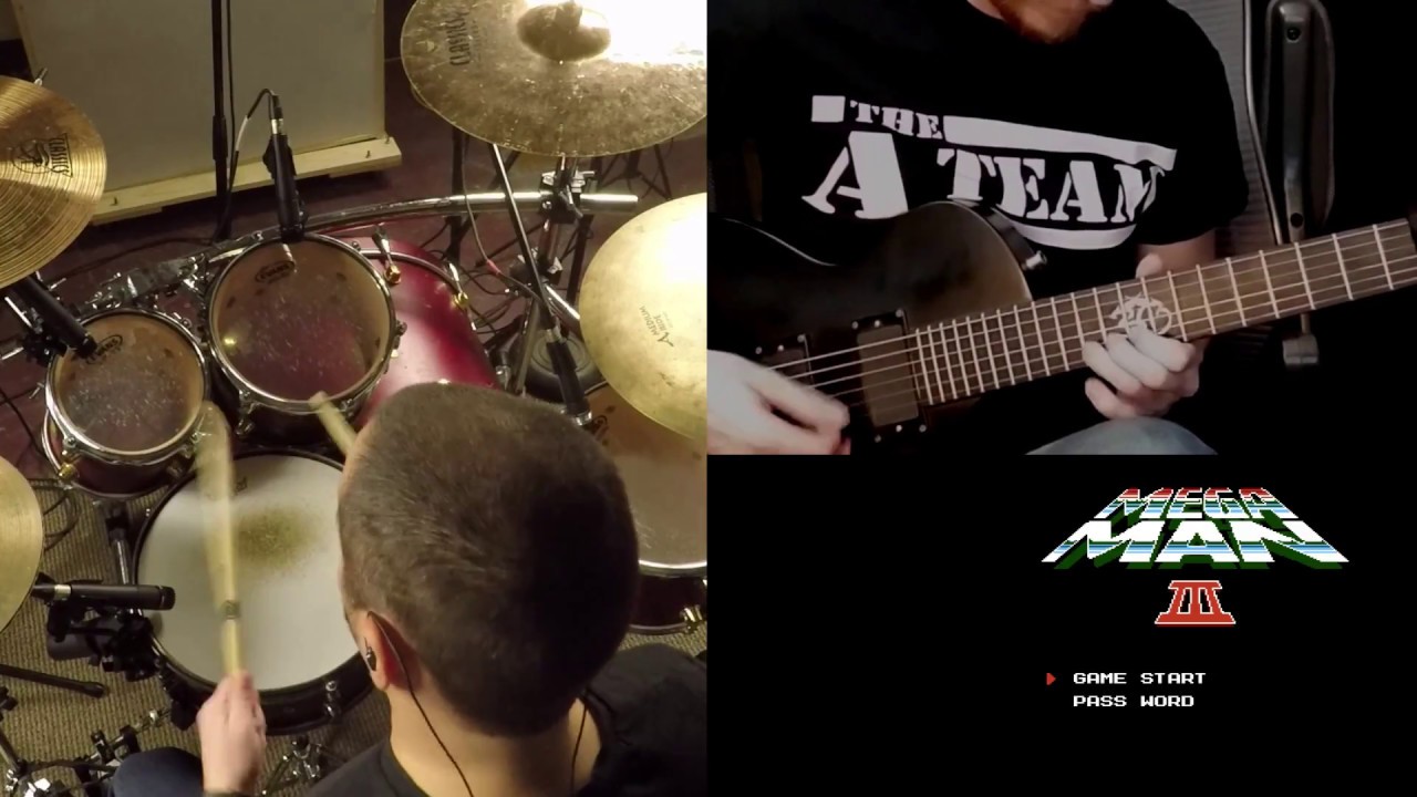 Mega Man 3 Metal Medley - Top Man Guitar and Drum Cover