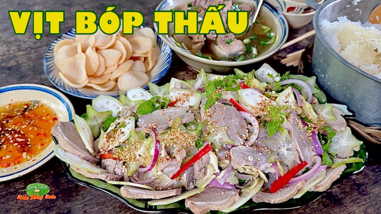Vịt đồng chuối chát khế chua, món ngon bóp thấu vị xưa xứ mình | Đặc sản miền sông nước