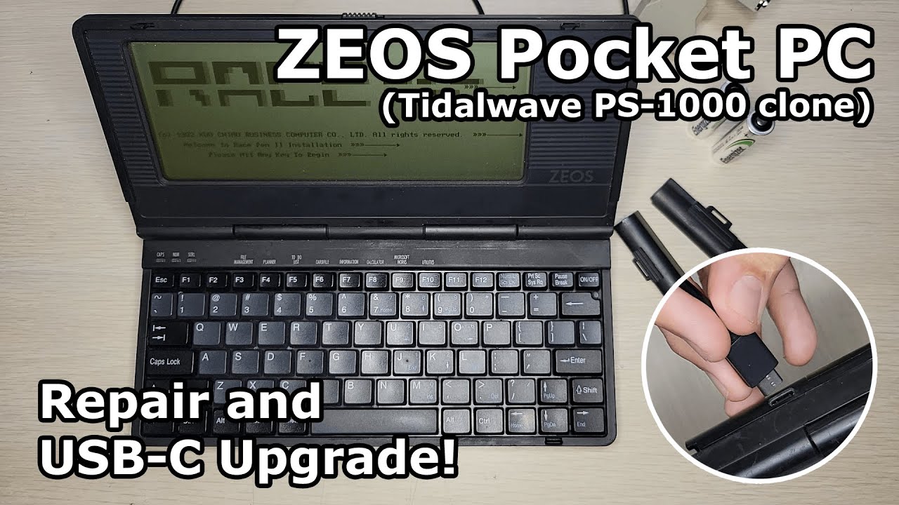 ZEOS Pocket PC Repair and USB-C Upgrade (Tidalwave PS-1000)