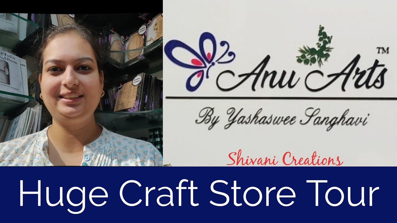 Huge Craft Studio Tour/ Anu Arts and Craft Supplies Store Tuor