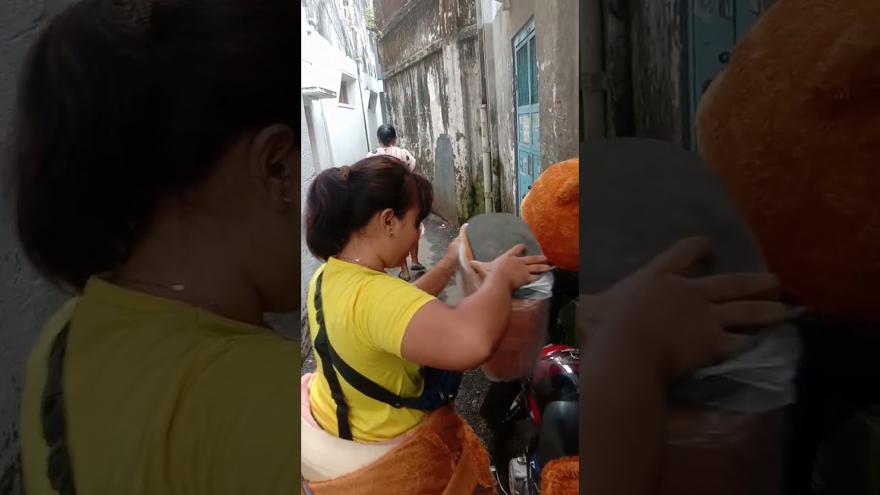 badut cantik lagi pakai kostum#badutcantik #teddybear #tutorial 
