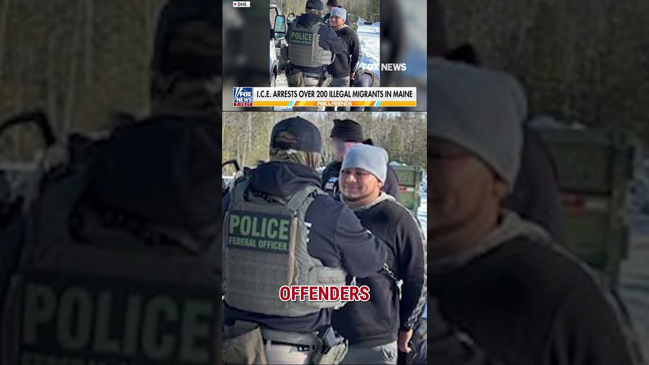 BREAKING: ICE arrests more than 200 illegal immigrants in Maine #shorts #foxnews #us