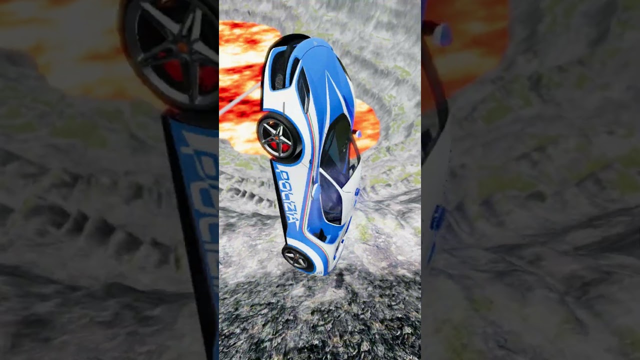 Cars vs Lava Pit &ndash; BeamNG.drive #automobile #viral #beamng #beamngdrive #beamngcrash #shorts