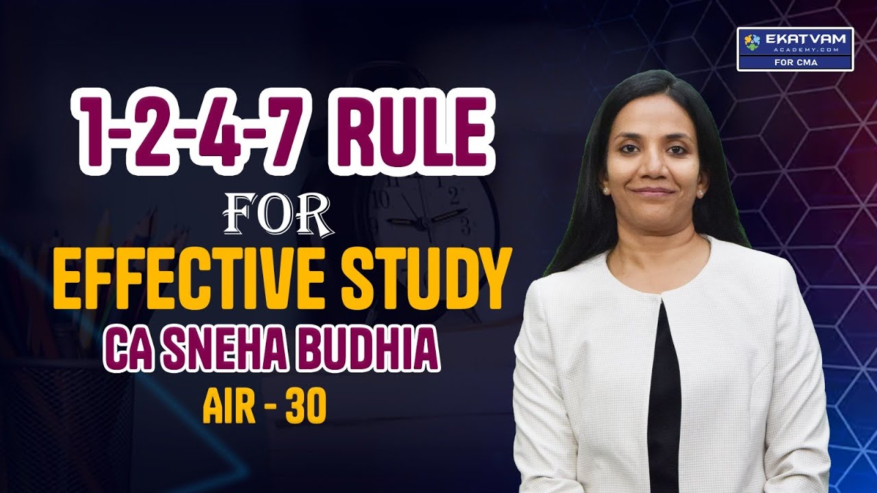 How to retain study for long time | 1-2-4-7 technique | Technique that students should follow