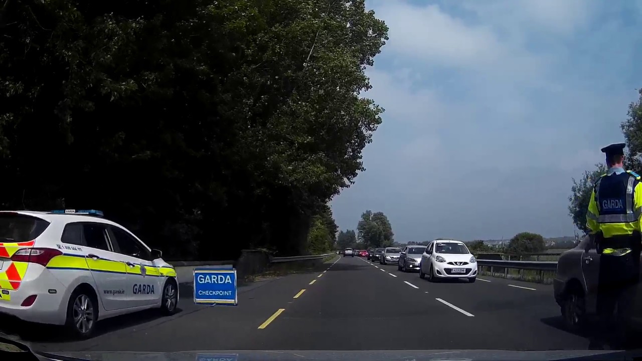GARDA CHECKPOINT ON THE TRAMORE ROAD TODAY - GOOD TO SEE.