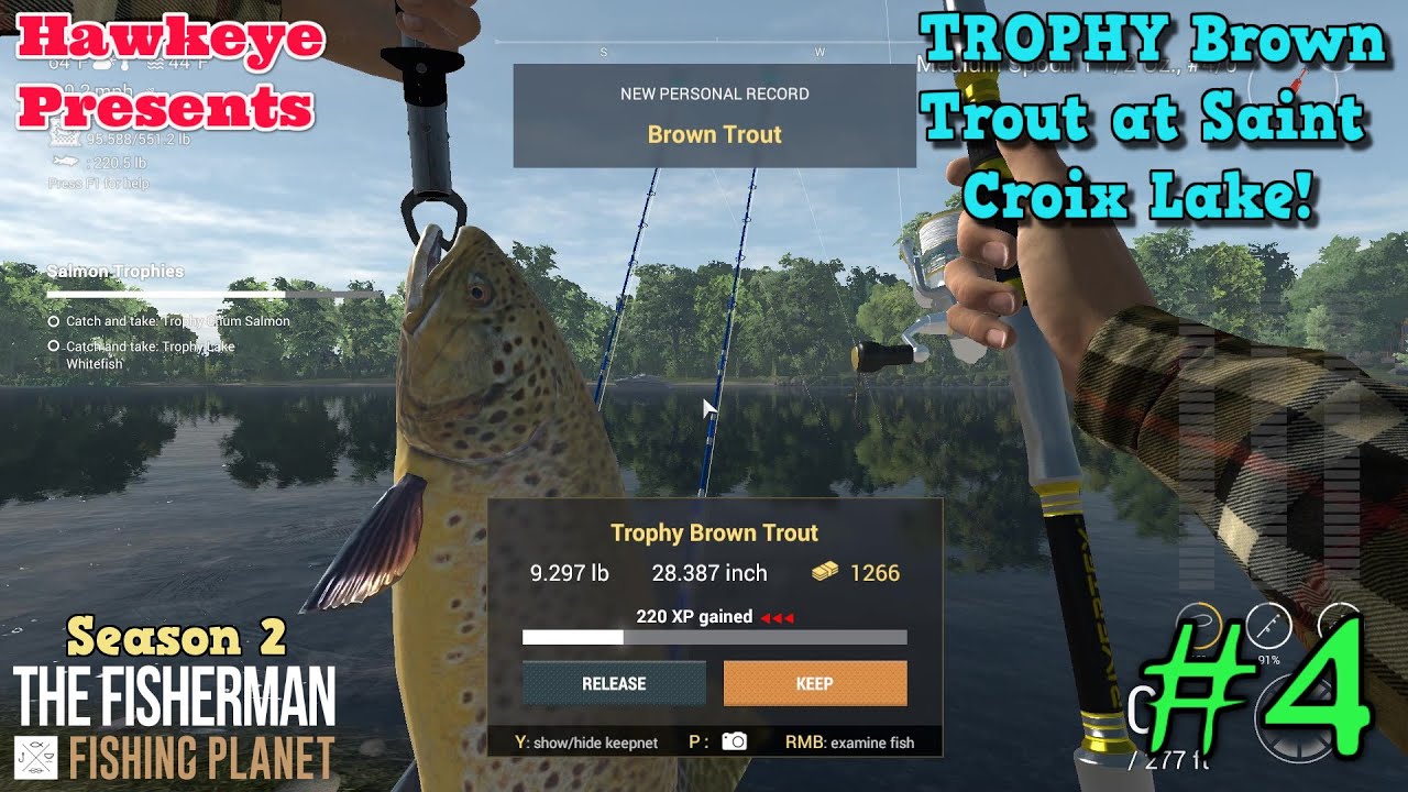 Рыбак - Fishing Planet - Сезон 2: ТРОФЕЙНАЯ ручьевая форель на озере Сент-Круа!