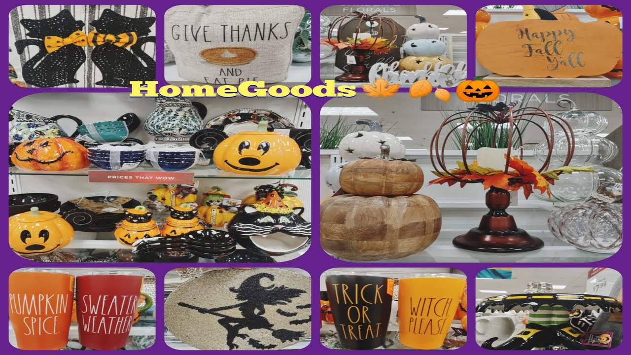 🎃🍂🍁💀🔥👑 Sensational NEW Spooktacular HomeGoods Shop With Me!! All New FalloWeen Decor! #RaeDunn 🍂🍁💀🔥👑