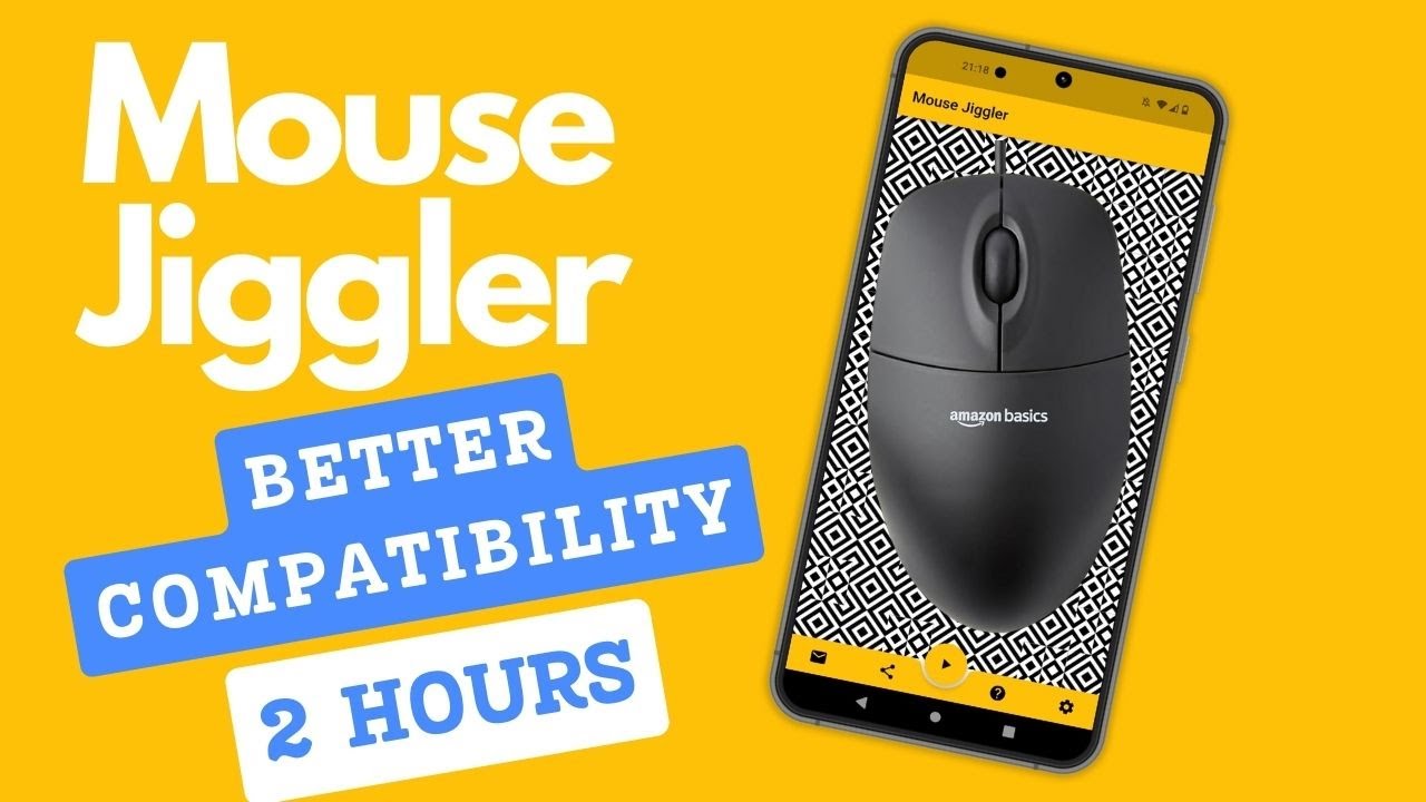 Mouse Mover / Jiggler (Better Compatibility) 2 Hours | Keep Computer Awake All Day !