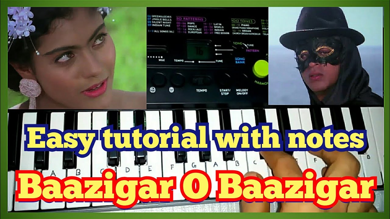 Baazigar O Baazigar Tutorial on Keyboard (Casio Sa 47) By Madan Mali