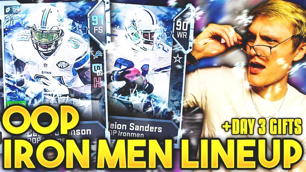 Full *OOP IRONMEN LINEUP* (+ day 3 gifts) - Madden 19 Squad Builder - 25 Days of Mutmas