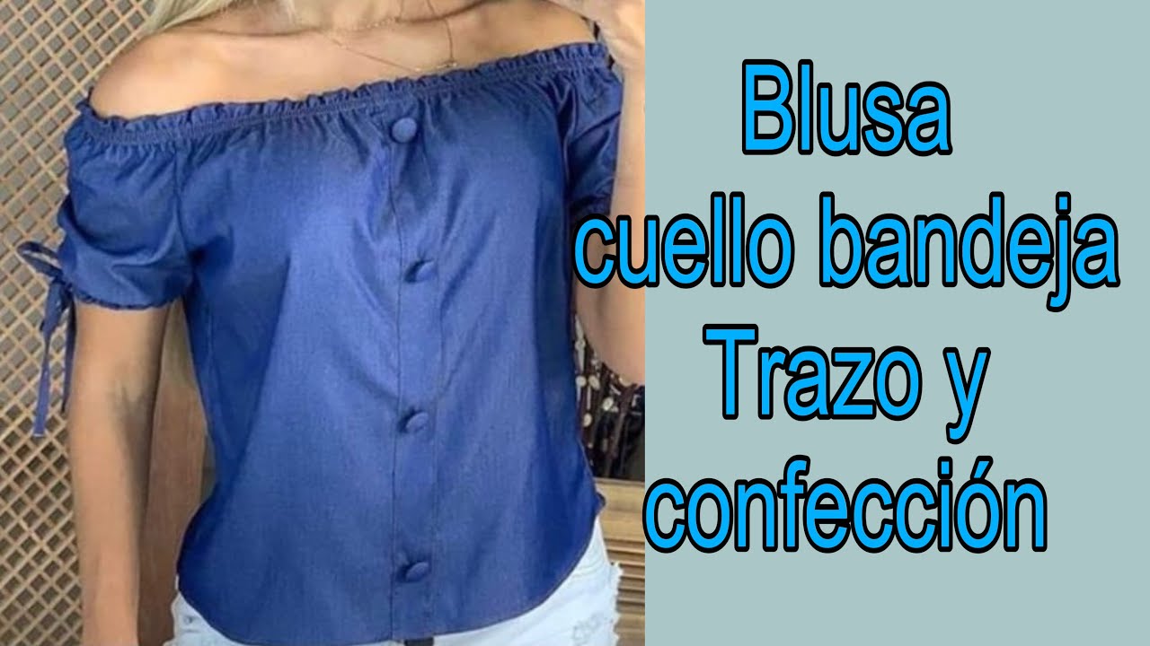 Blusa cuello bandeja