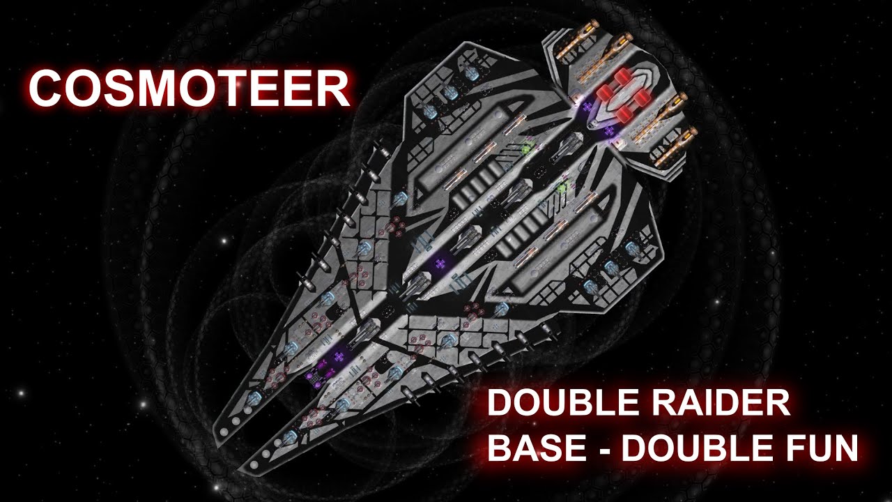 Cosmoteer Showcase with mods: Double raider base - double fun