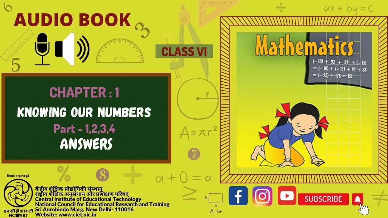 Chapter 1 Knowing our Numbers  Answers Part 1,2,3,4