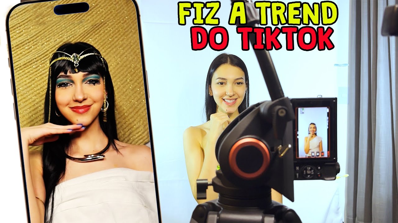 COMO EU FIZ A TREND DA CLEOPATRA MAKEUP