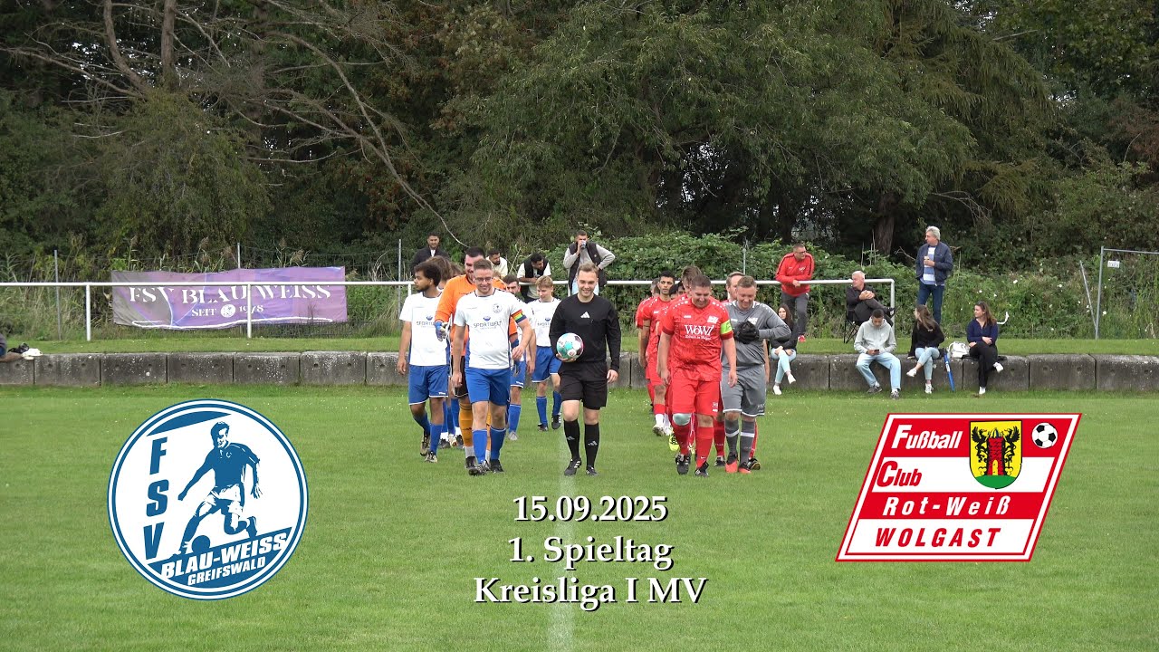 1.Spt. FSV Blau-Weiß Greifswald II : FC Rot-Weiß Wolgast II 2:5 KL MV