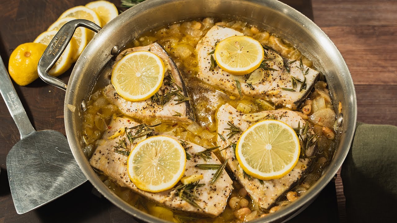 Baked Swordfish with Lemon