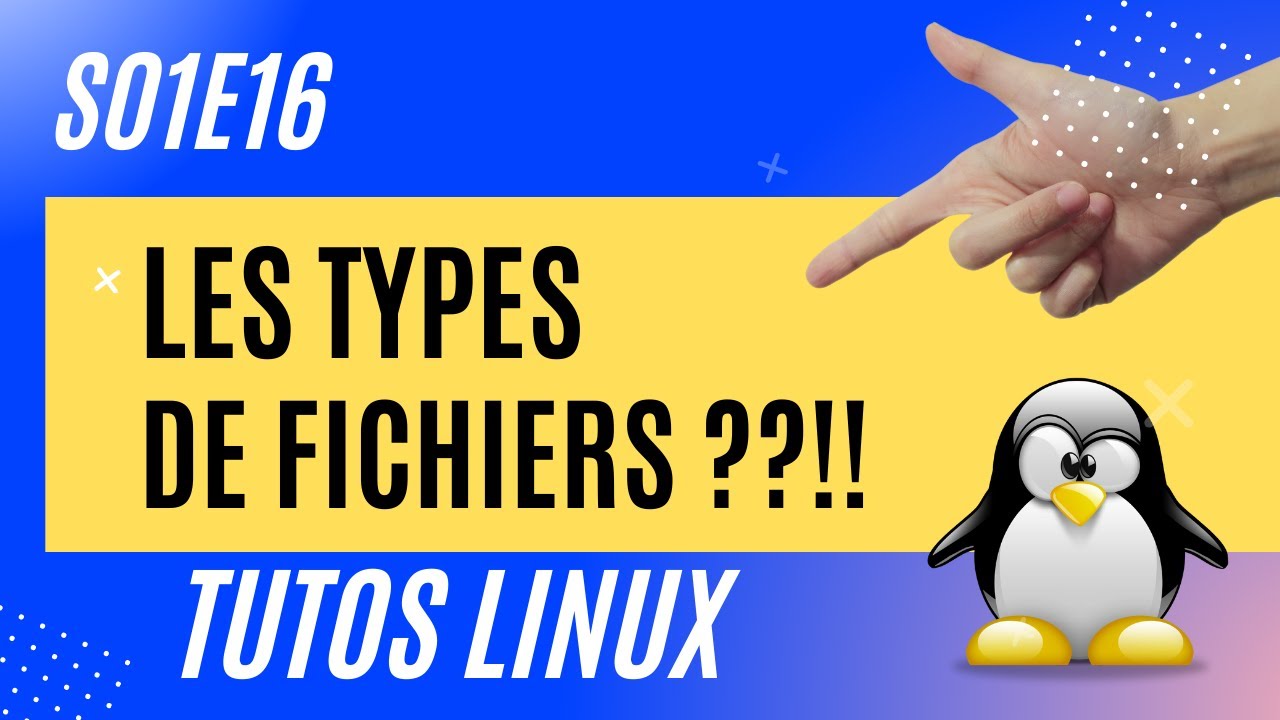 Les types de FICHIERS  - #Linux 1.16