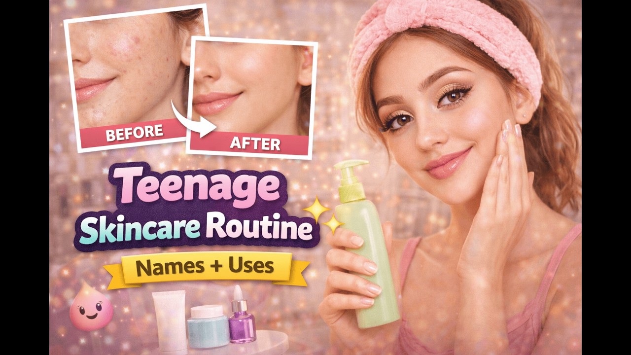 Teenage Skincare Routine ✨ Clear & Healthy Skin|#makeup |#makeupreels |#eyemakeuplooks |#makeuptips