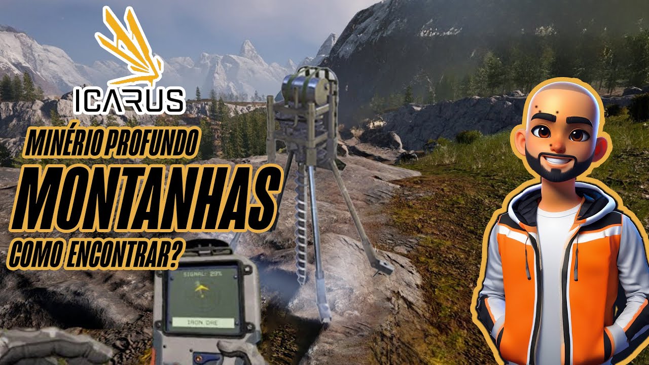 Icarus Survival - Como encontrar os pontos de extração de minério profundo mais facil - NazzGameplay