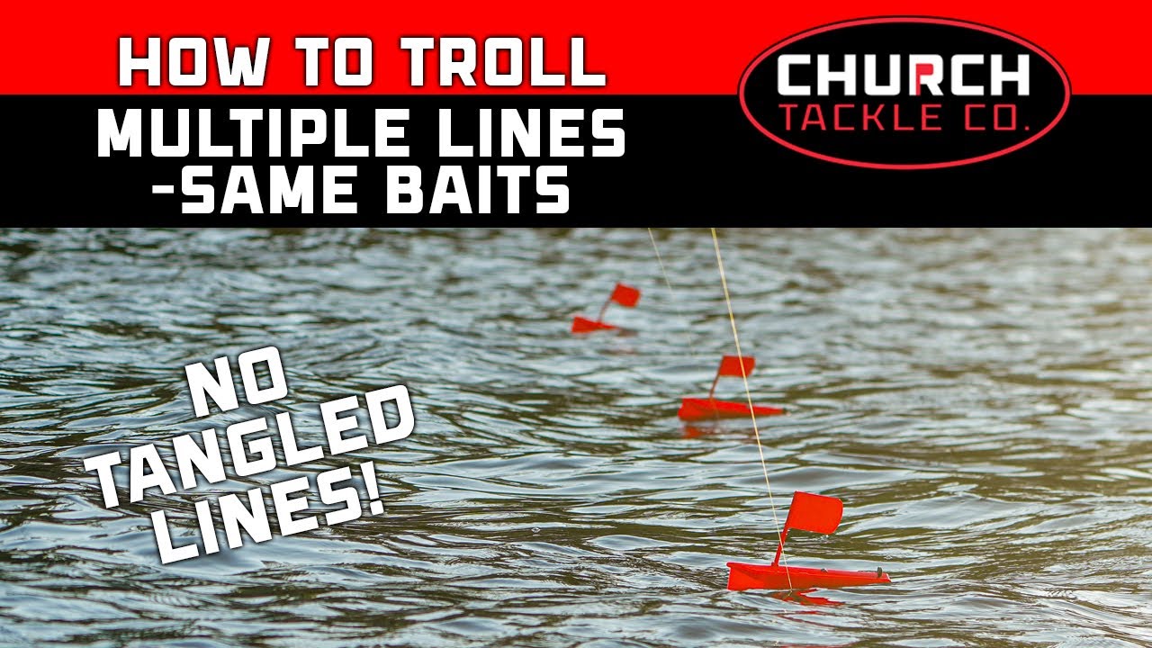 How to Troll Multiple Lines with the Same Bait -No Tangles