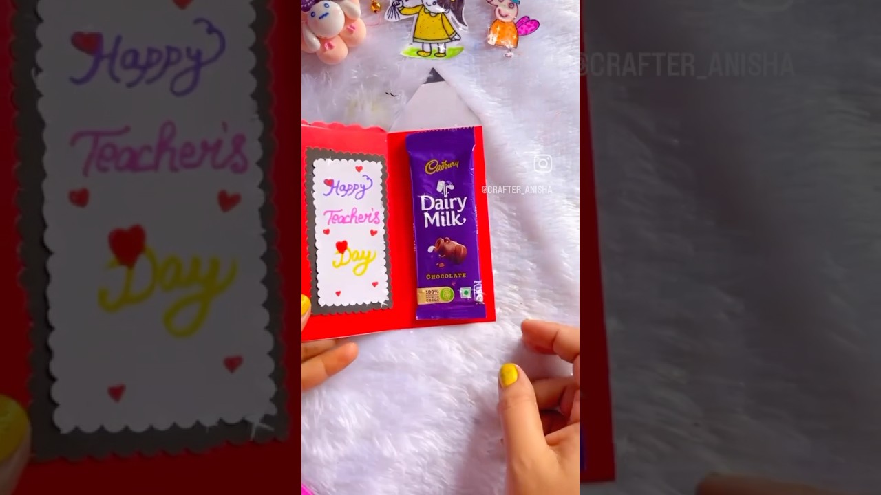 DIY Teachers Day Gift Ideas for Kids #diy #artscraft #smartartandcrafts #satisfying #shorts