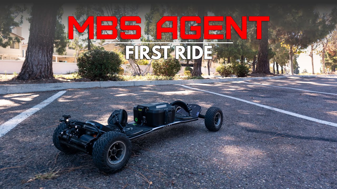 Most Fun First Ride Ever on the MBS Agent Electric Mountainboard!