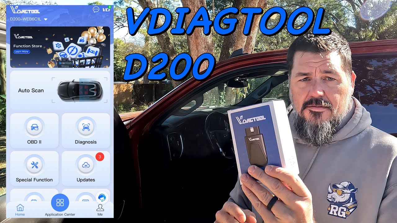 Обзор беспроводного сканера VDIAGTOOL D200 OBD2 — отличный сканер!