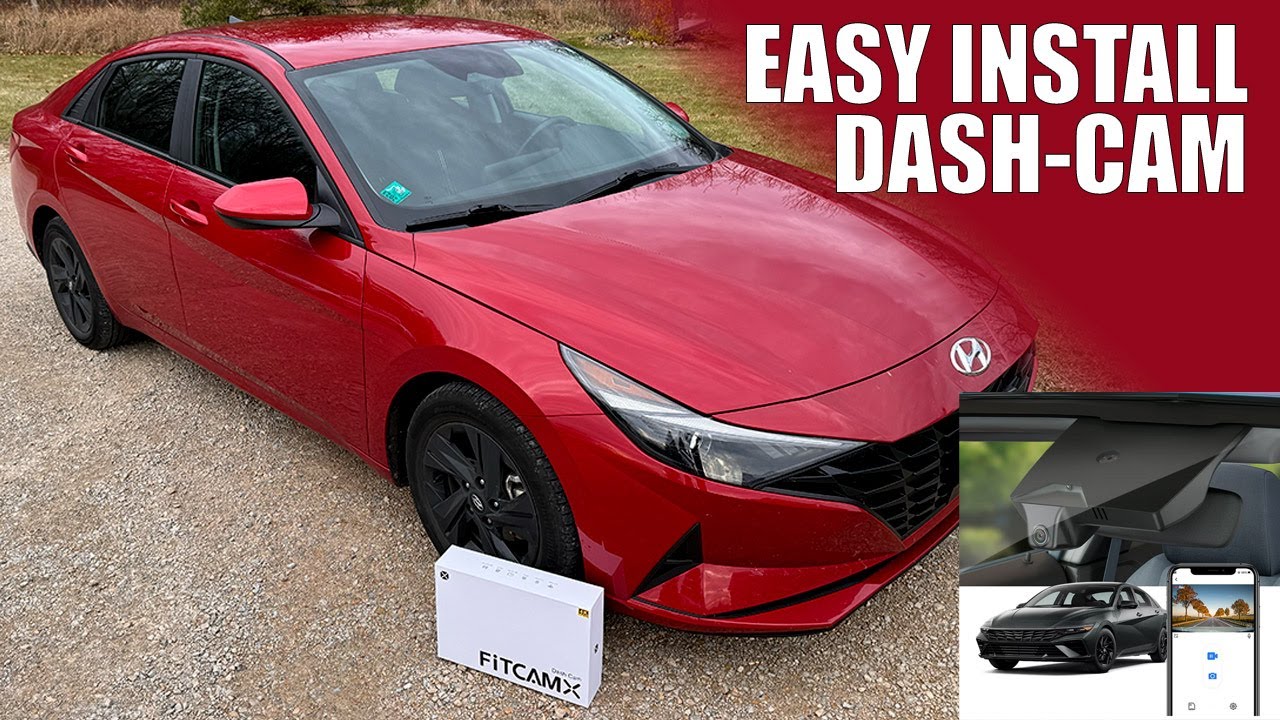 Hyundi Elantra Dash Cam install - FITCAMX DASH CAM - Direct Fit