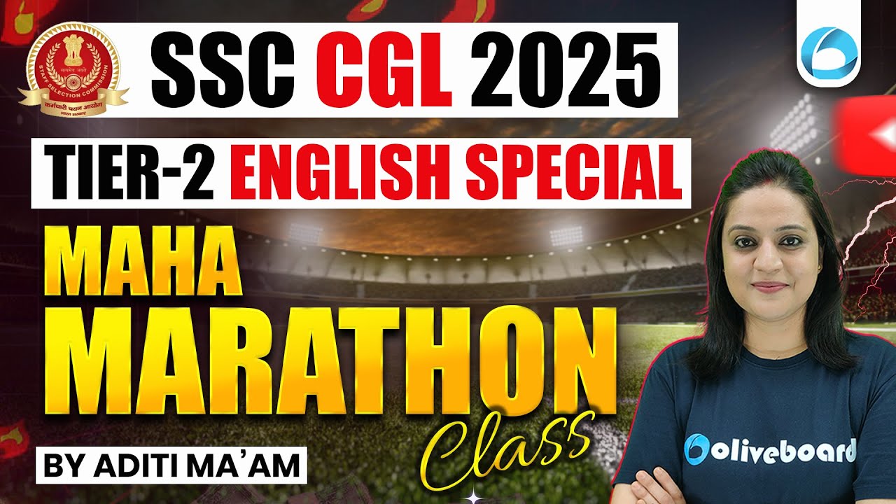 SSC CGL Tier 2 English Marathon 2025 | English Special Maha Marathon Class | SSC CGL English