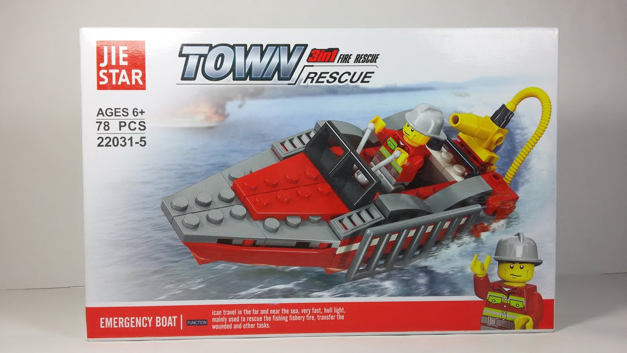 Jie Star Town fire rescue - 22031-5 - Emergency Boat