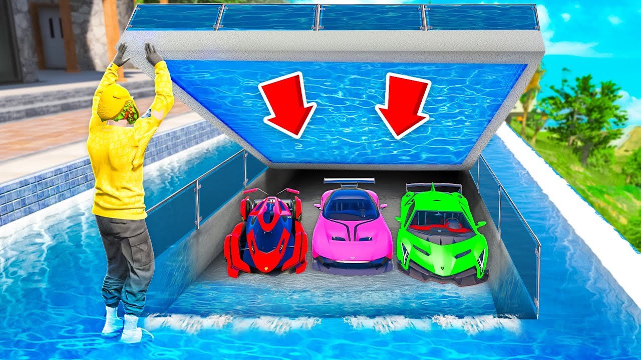 GEHEIME BASE unter Franklin&acute;s POOL in GTA 5!