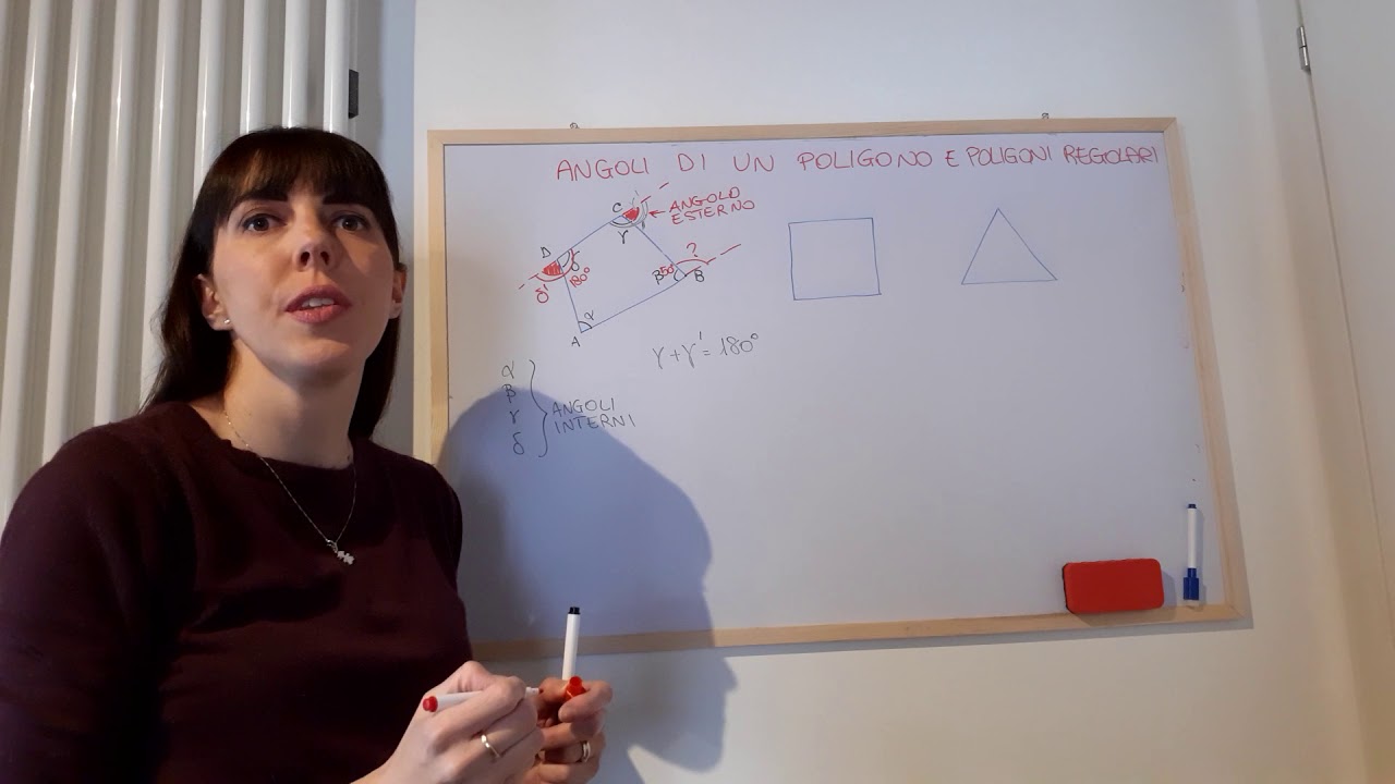 Angoli di un poligono e poligoni regolari   (classe prima)