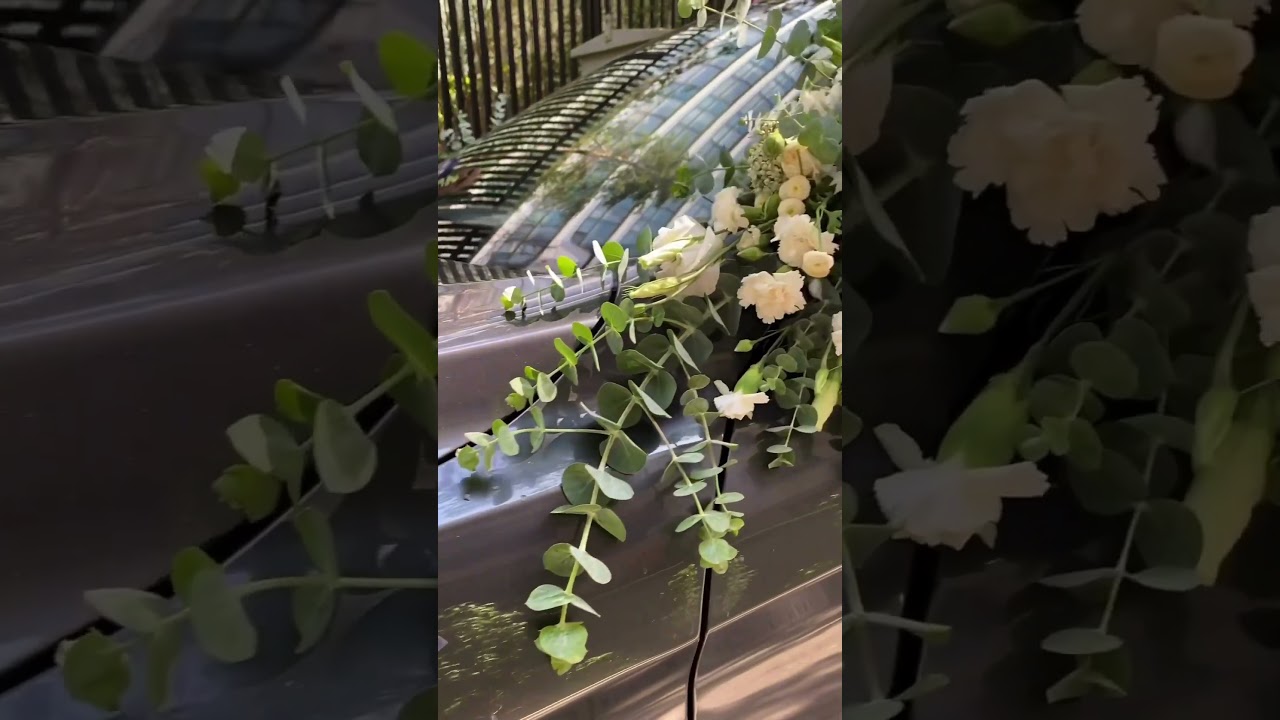Bridal Car flower decoration