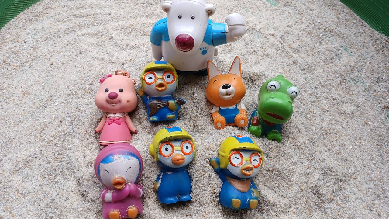 Pororo || Bermain Pasir Bersama Pororo, Crong, Poby, Loopy, Edy