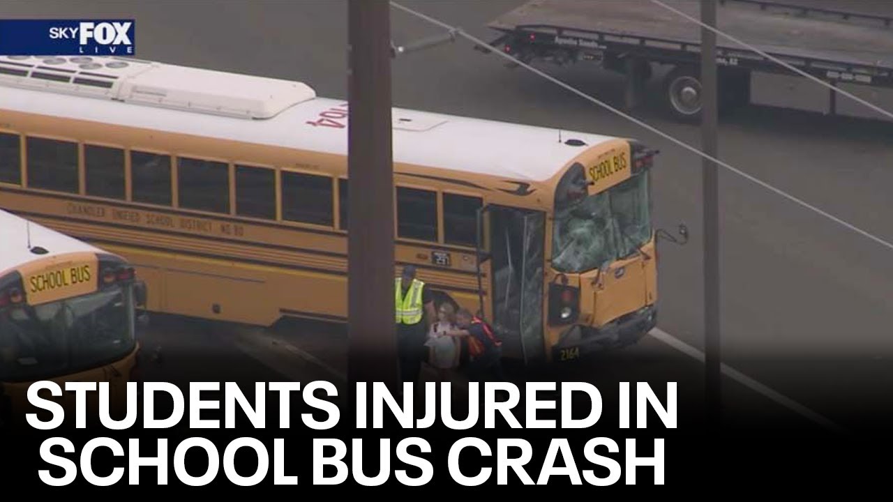 3 students injured in school bus crash in Gilbert