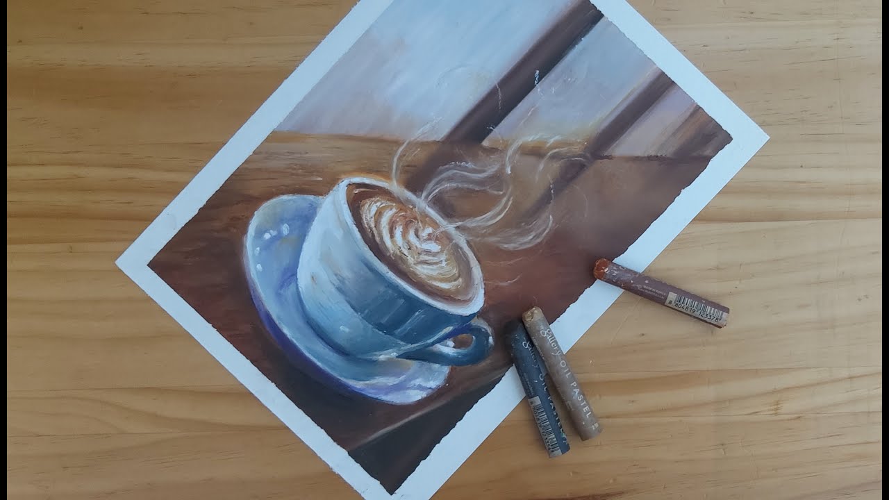 oil pastel drawing | Would you like some Coffee?(SUB)