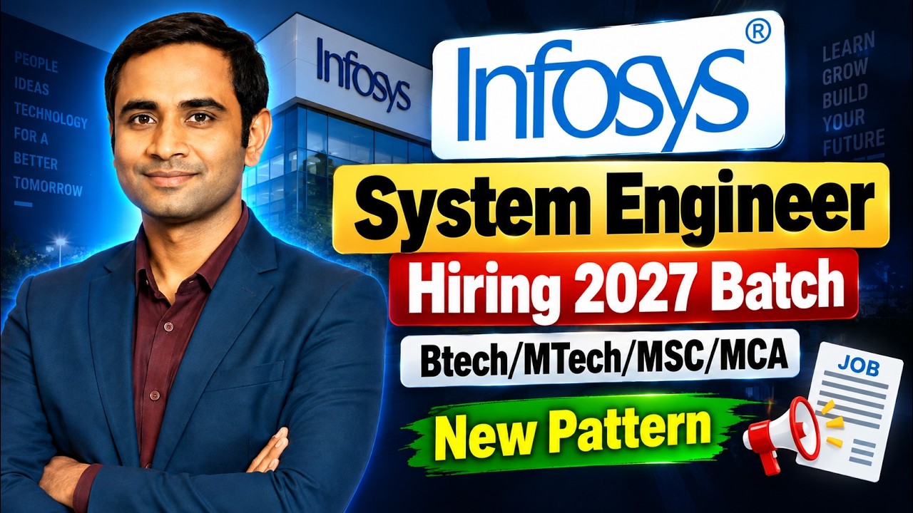 Найм системных инженеров в Infosys, выпуск 2027 года | BE/BTech/ME/MTech/MSc/MCA | Новый формат