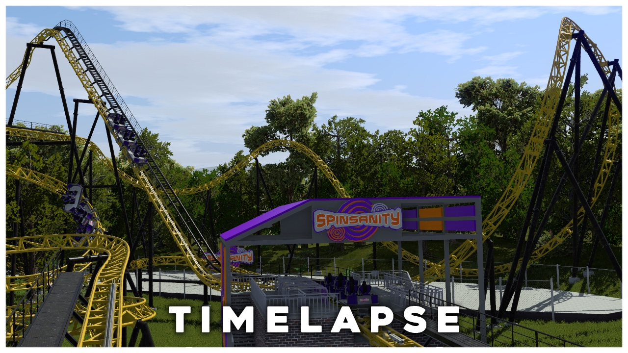 NoLimits 2 Timelapse: Spinsanity #6 (Finishing Fences & Adding Station)