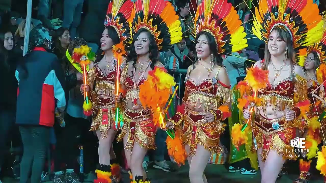 🇧🇴 en ORURO carnaval CONJ. TOBAS ZONA CENTRAL  #conjunto #cultura #folklore #Bolivia #socavon