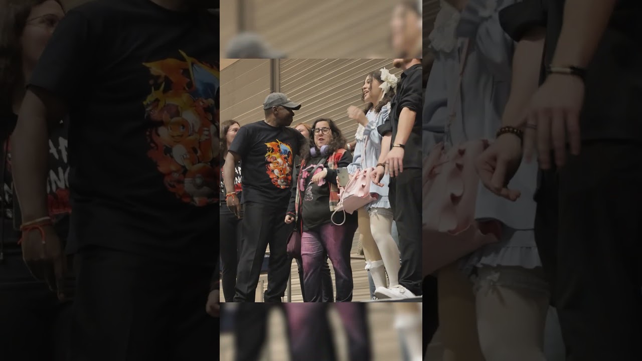 Pok&eacute;mon Attrapez les tous !Jean marc anthony kabeya avec le public Gamefest &agrave; Strasbourg le 12/10/25