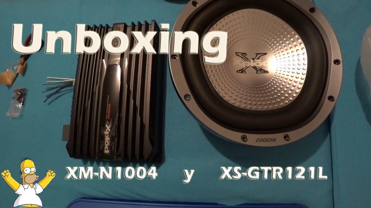 Unboxing: Amplificador Sony XM-N1004 y Subwoofer XS-GTR121L