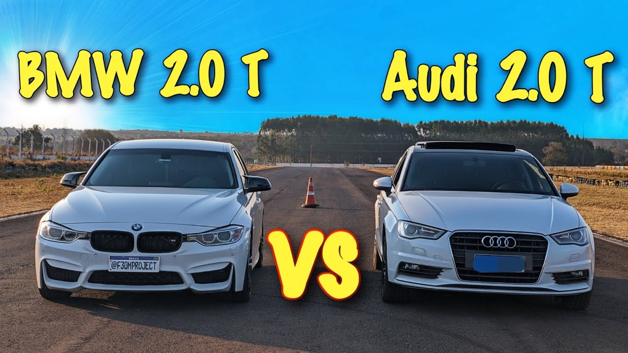 AUDI A3 2.0T vs BMW 320i 2.0T! DUELO DOS ALEMÃO!