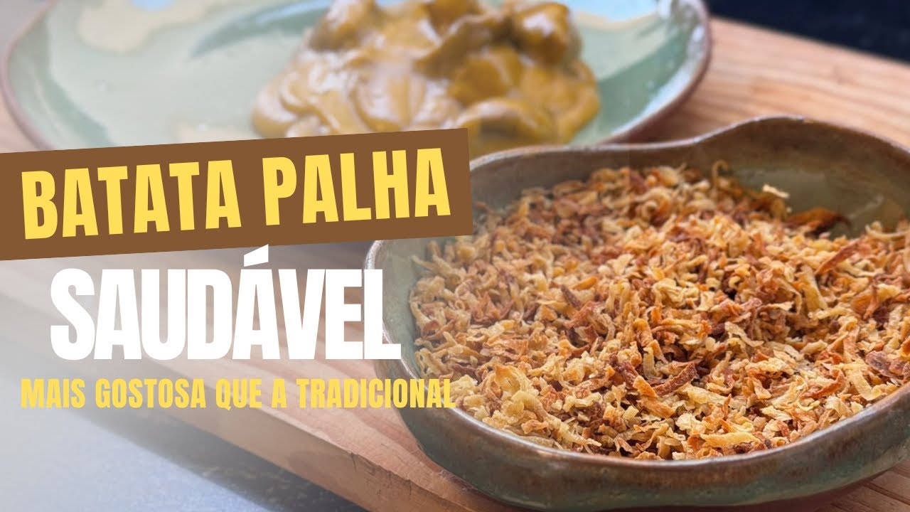 Versão Saudável da Batata Palha! Simm! Batata Doce Palha! 