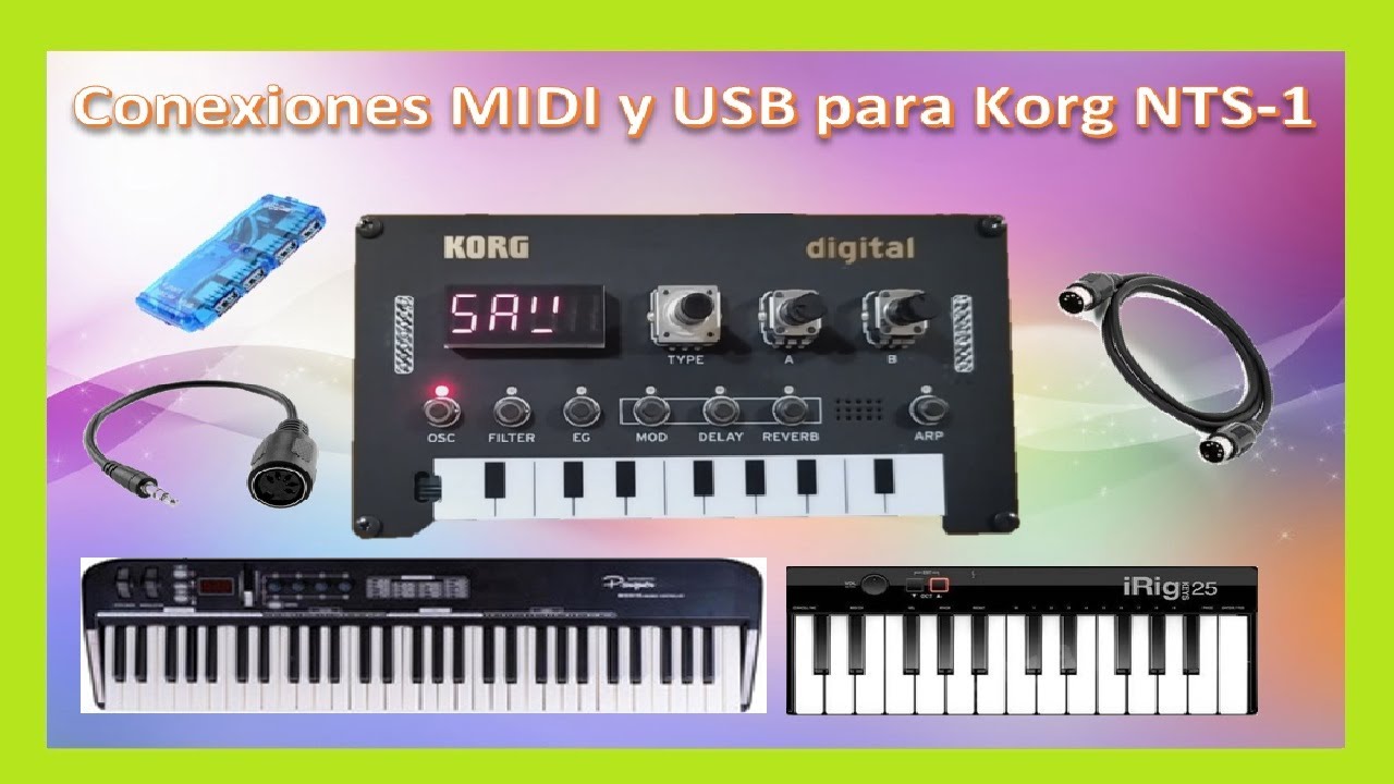 Korg NTS-1: Conexión MIDI y USB [Tutorial ES/EN]