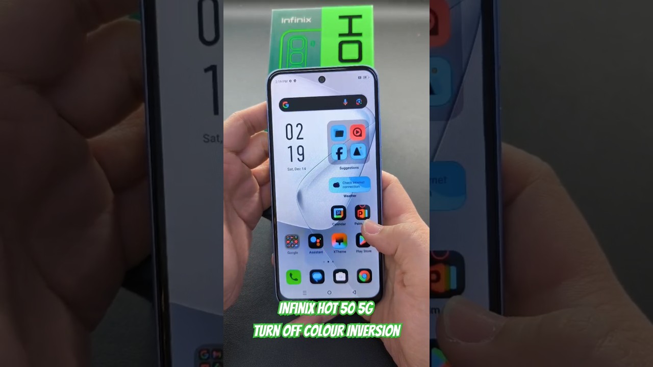 Infinix HOT 50 5G Turn off Colour Inversion