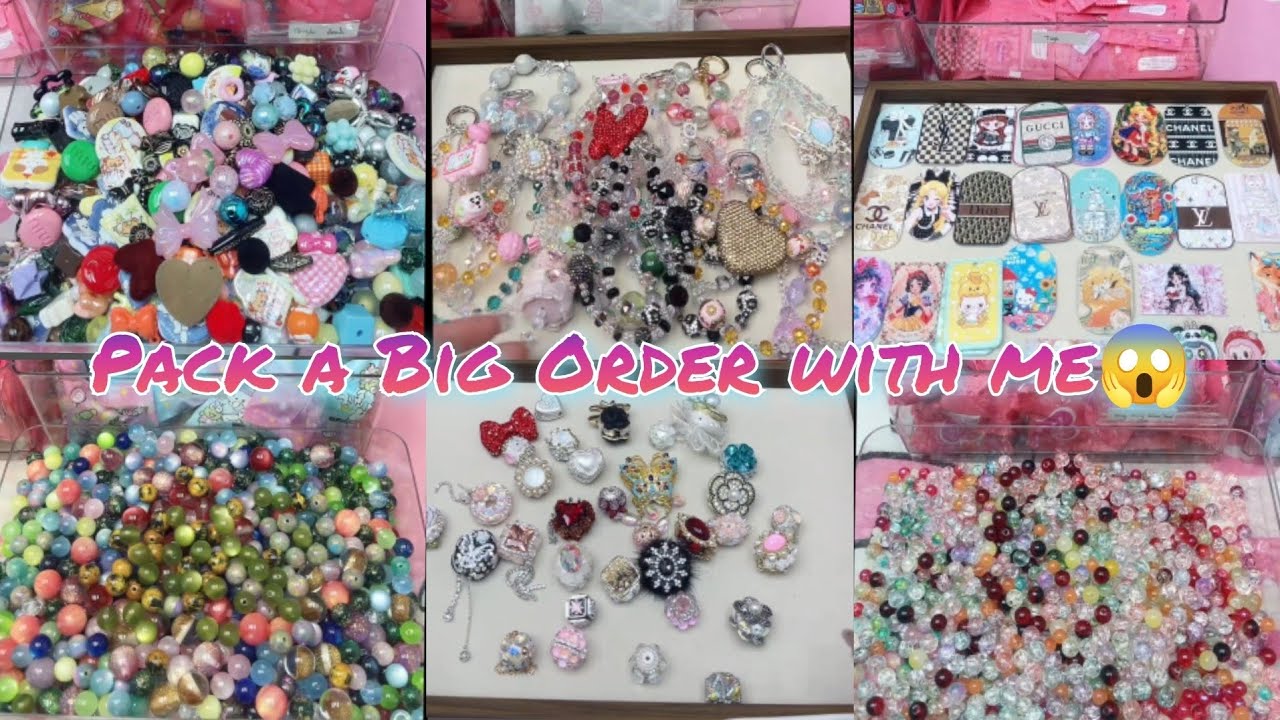 😱Keychain/Acrylic beads/Tags/Resin beads/Bling bling glass beads/Acrylic beads varieties😍 #luckybead