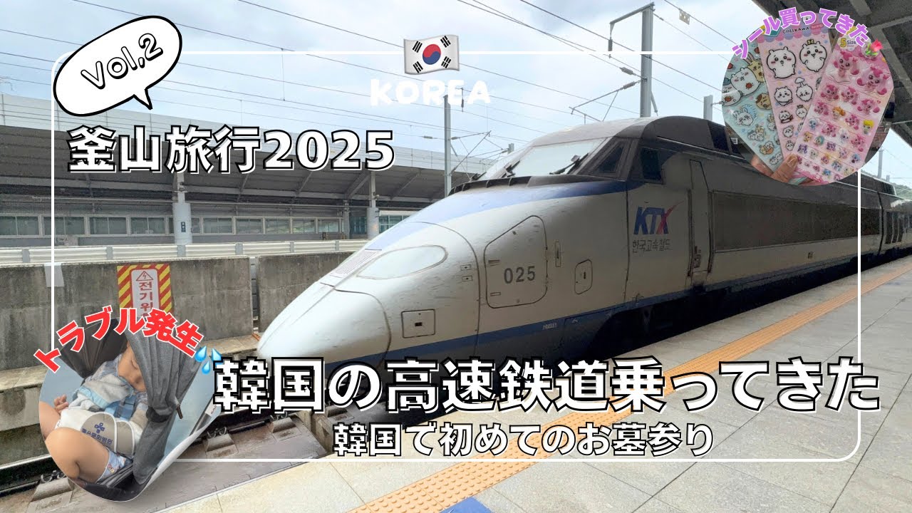 【韓国旅行】韓国の高速鉄道に乗って初めてのお墓参りとショッピング【南浦洞】