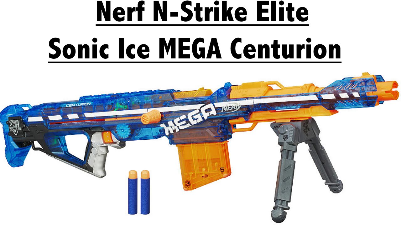 Распаковка и обзор NERF N-Strike Elite Sonic Ice Centurion