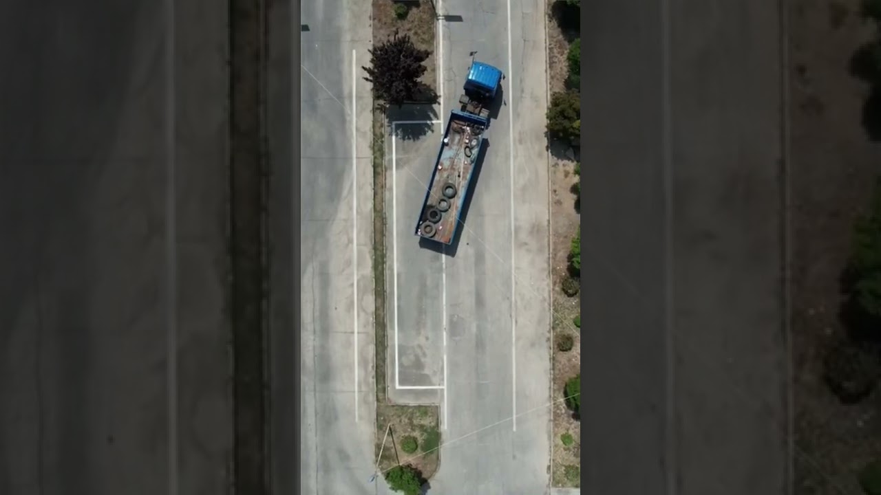 The correct way to park your truck. #truck #parking
